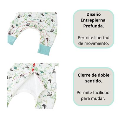 Imagen 2 del producto Saquito De Dormir Pijama Bebe Tog 1.5 Con Pie y Brazos