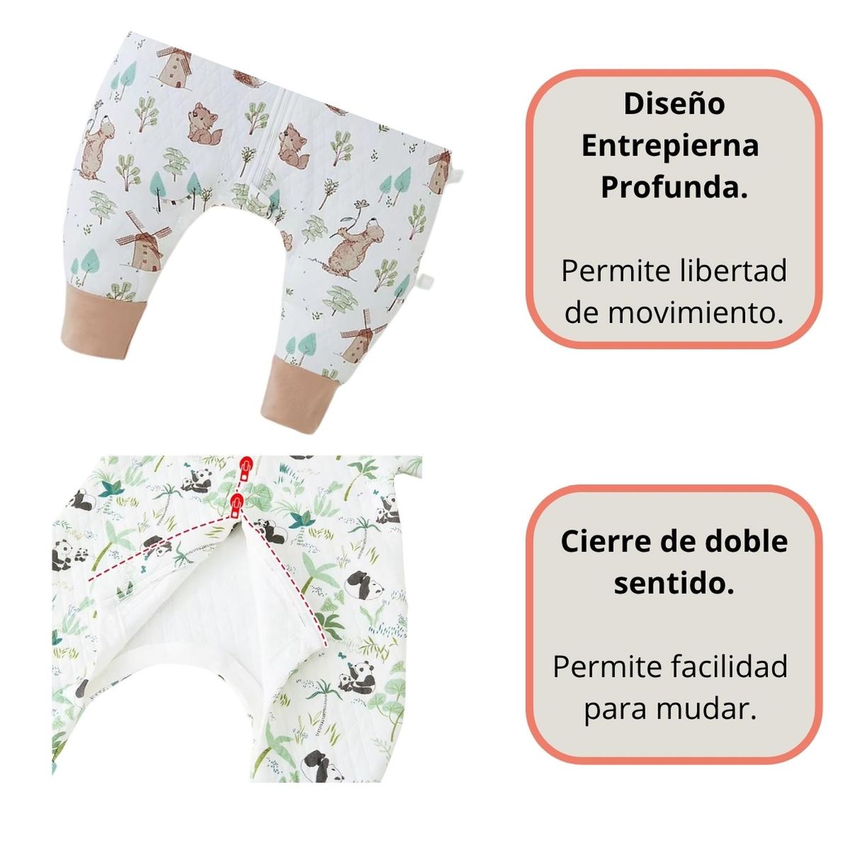 KIVARA - Saquito De Dormir Pijama Bebe Tog 1.5 Con Pie y Brazos
