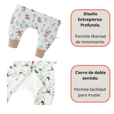 Imagen 2 del producto Saquito De Dormir Pijama Bebe Tog 1.5 Con Pie y Brazos