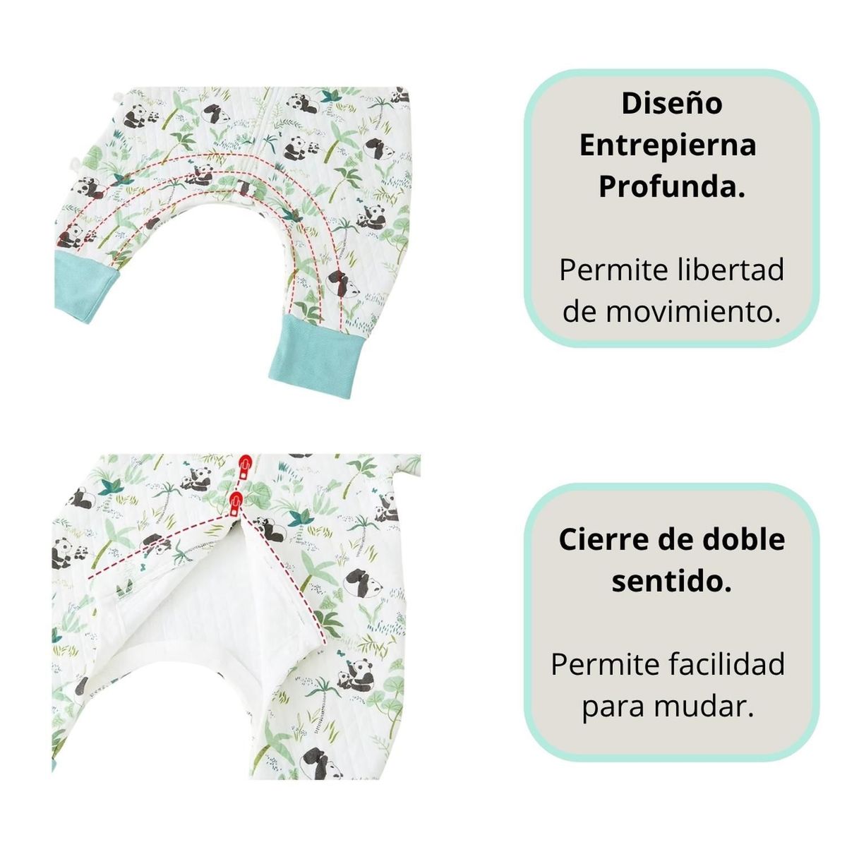 KIVARA - Saquito De Dormir Pijama Bebe Tog 1.5 Con Pie y Brazos