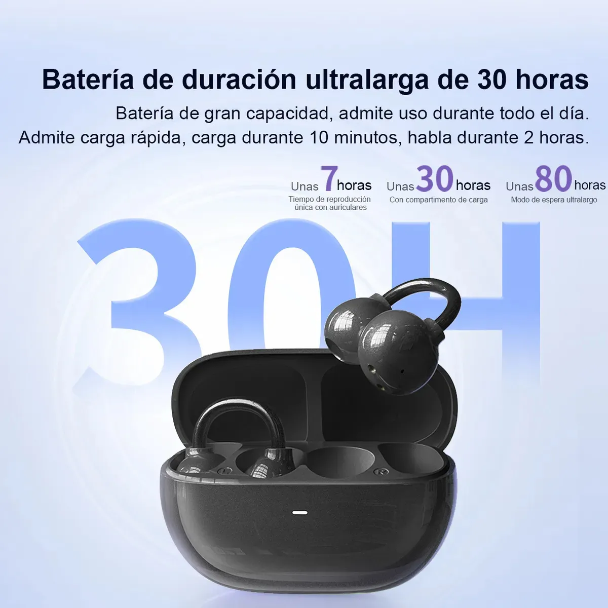 GENERICO - Audífonos Inalámbricos Clip Ear Deportivo Tranyoo Ows T-m5 Negro