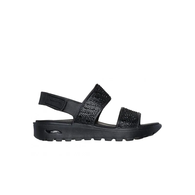 SKECHERS - Sandalias Mujer Arch Fit Footsteps Negro Skechers
