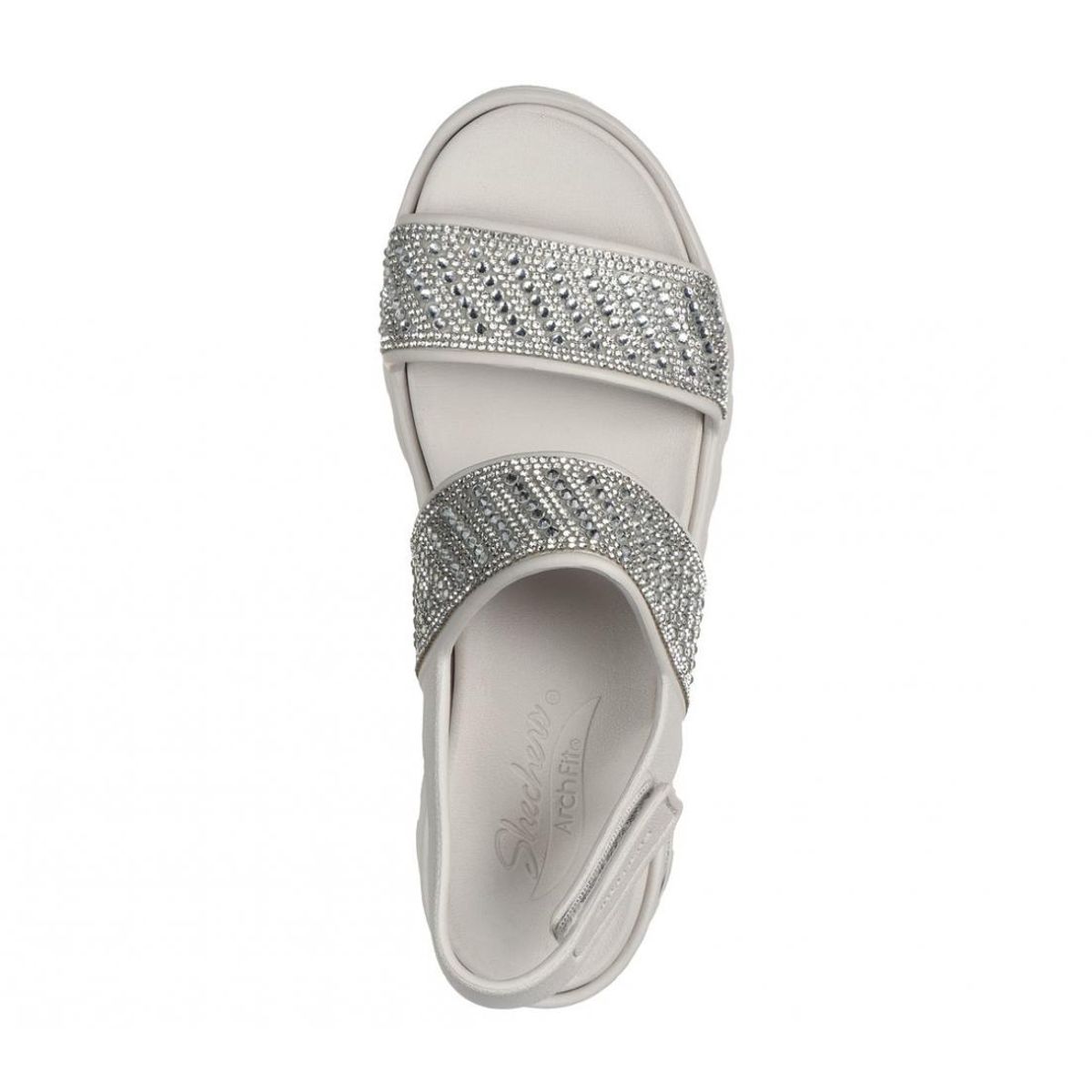 SKECHERS - Sandalias Mujer Arch Fit Footsteps Beige Skechers