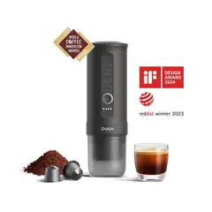 OUTIN - Máquina de Café Espresso Eléctrica Portátil Nano Gris