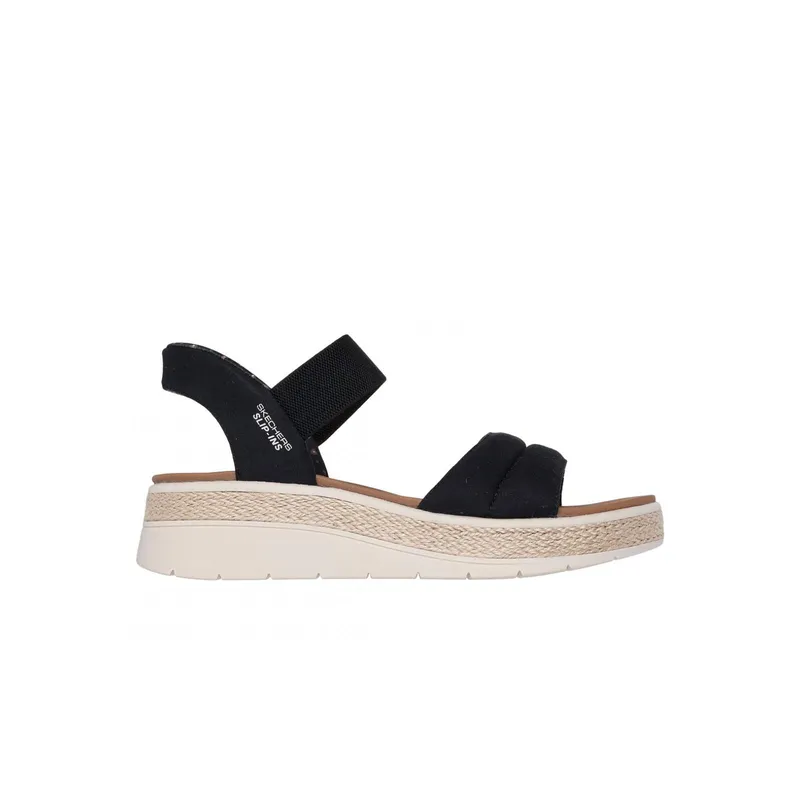 SKECHERS - Sandalias Mujer Slip-ins Bobs Sun Ray Negro Skechers