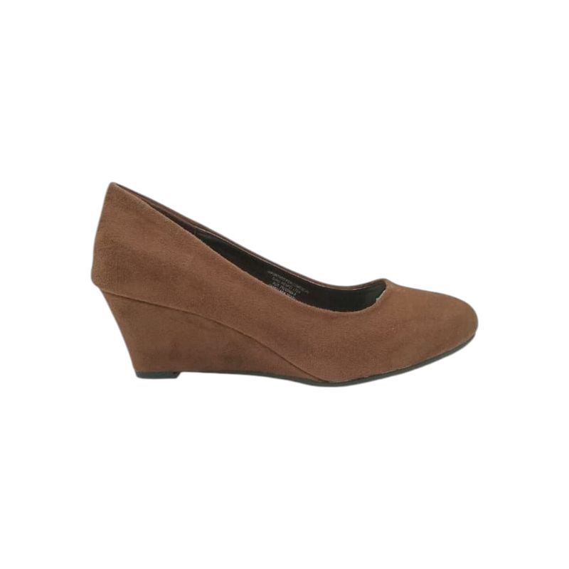 HERIEL - Zapato Negro Taco Cuña Mujer