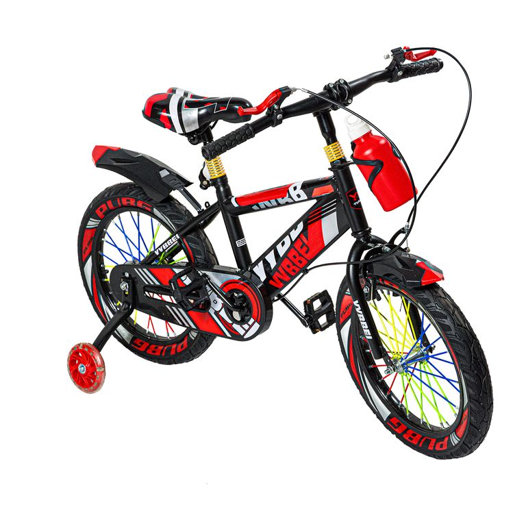 Bicicleta Nino Infantil Montain Bike MTB Con Ruedas Aro 12 Rojo ...
