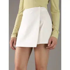 CALVIN KLEIN - Falda mini envolvente Blanco