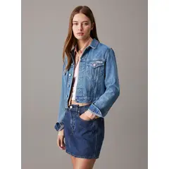 CALVIN KLEIN - Chaqueta denim cropped 90s Azul