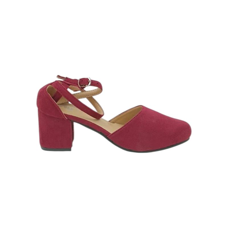 HERIEL - Zapato Burdeos Gamuza Mujer