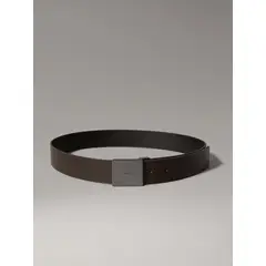 CALVIN KLEIN - Cinturón Casual Plaque 35Mm Café