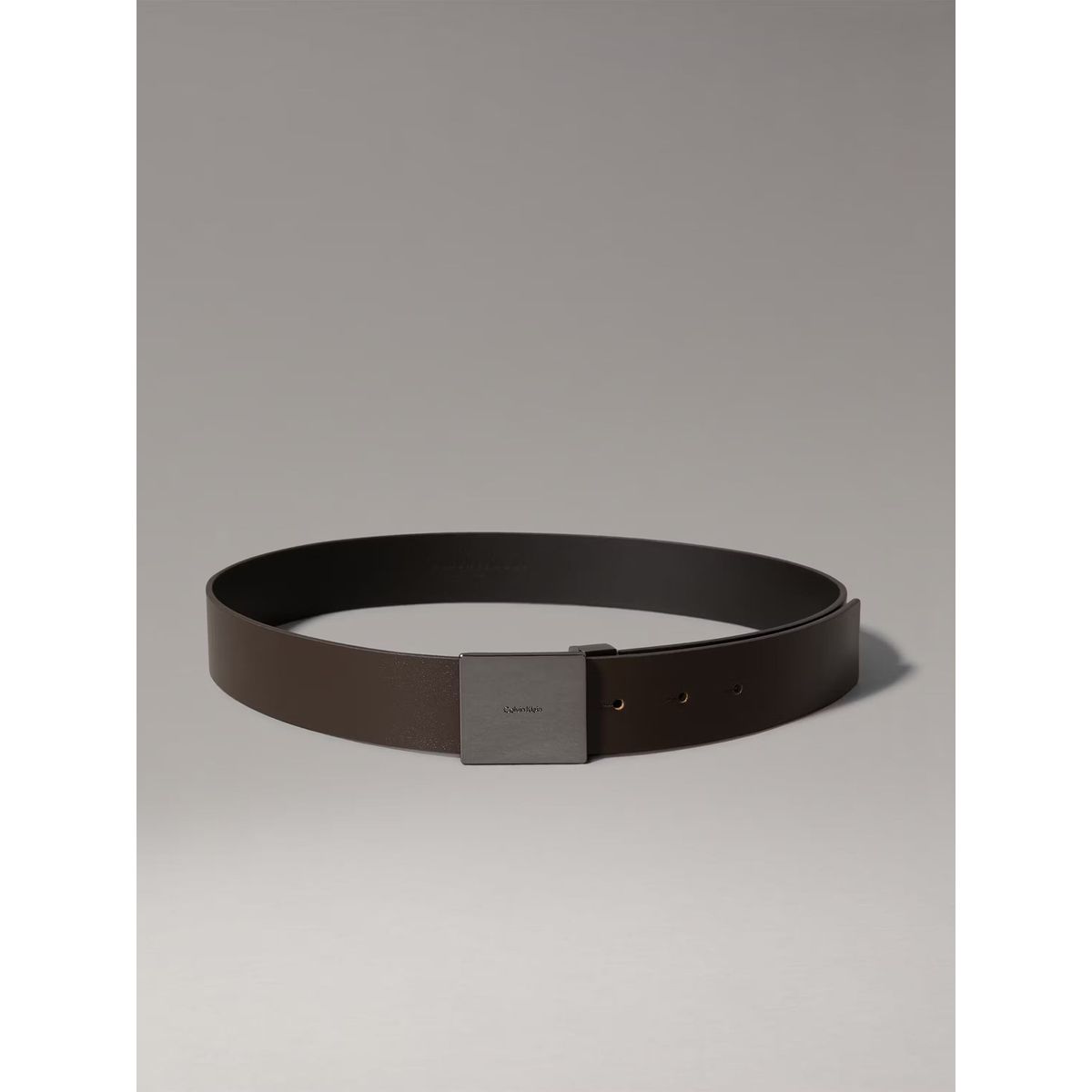 CALVIN KLEIN - Cinturón Casual Plaque 35Mm Café Calvin Klein