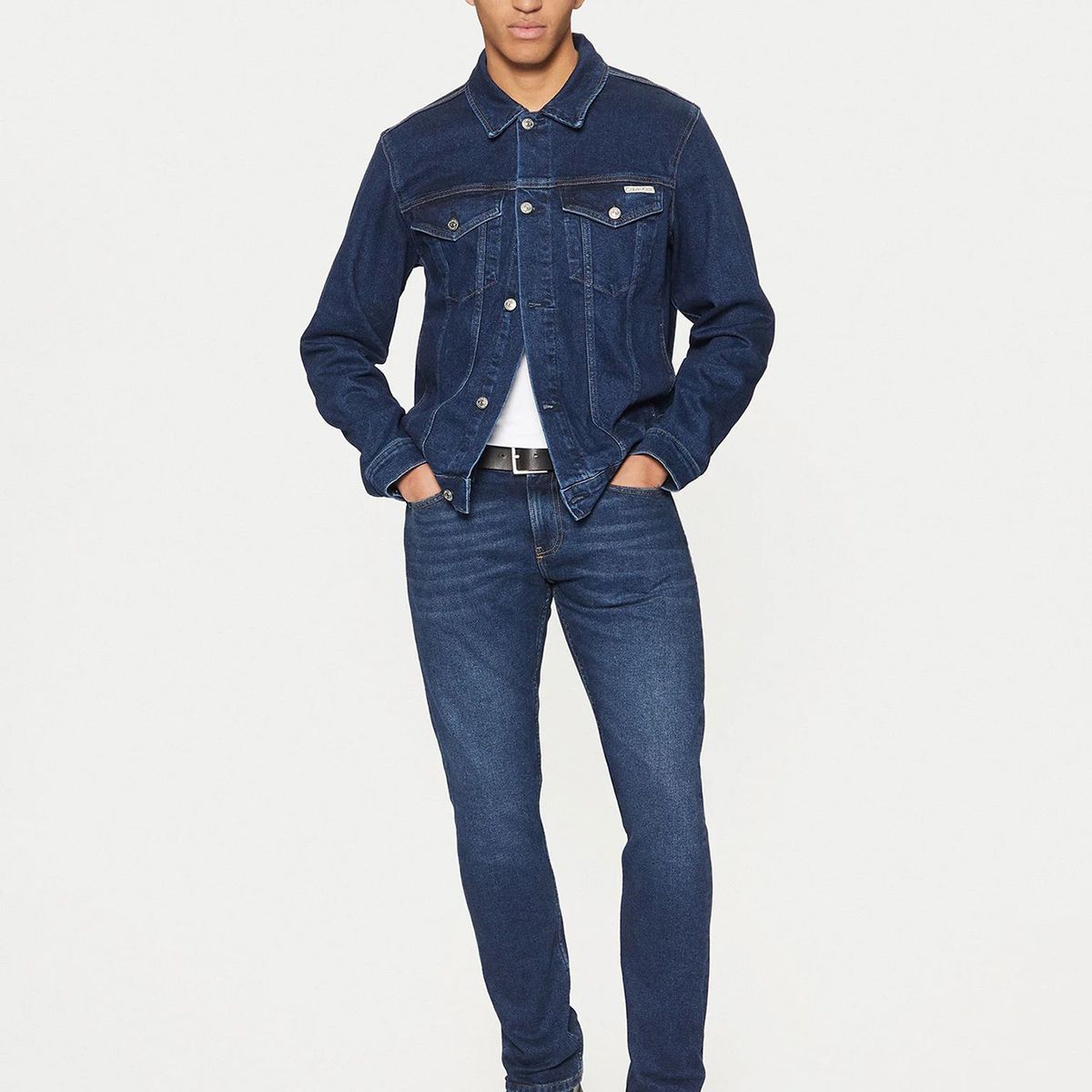 CALVIN KLEIN - Chaqueta denim slim Azul Calvin Klein