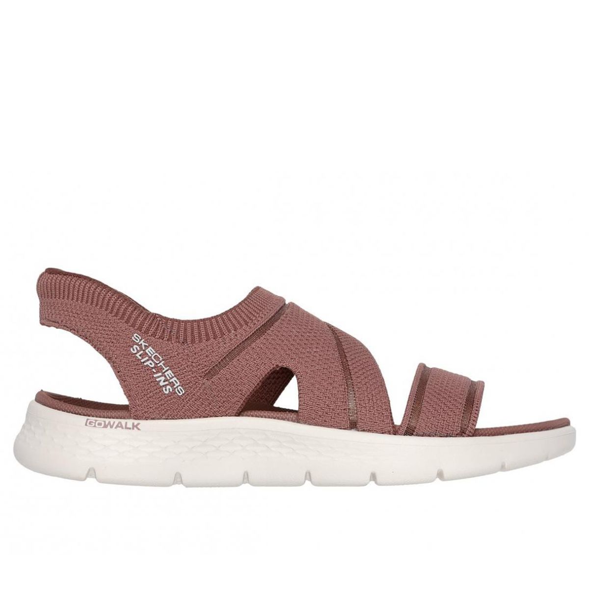 SKECHERS - Sandalias Mujer Slip-ins Go Walk Flex Enticing Café Skechers