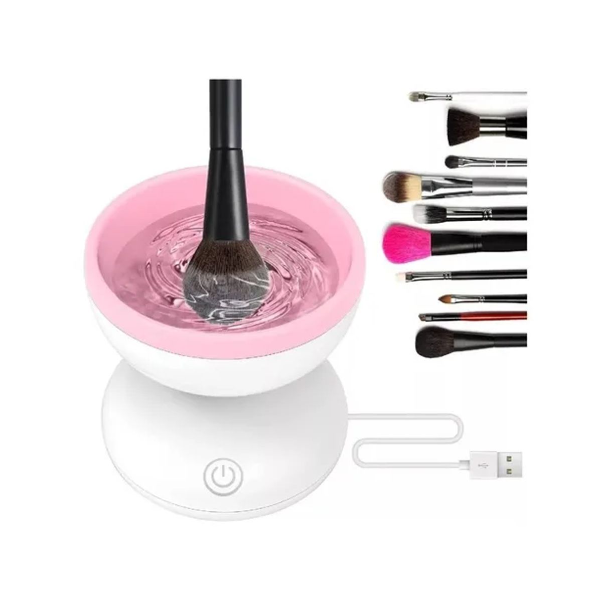 GENERICO - Limpiador De Brochas De Maquillaje Eléctrico Cepillo Brochas