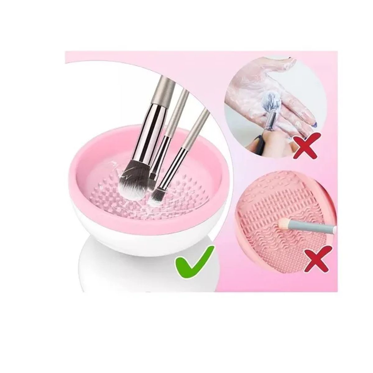 GENERICO - Limpiador De Brochas De Maquillaje Eléctrico Cepillo Brochas
