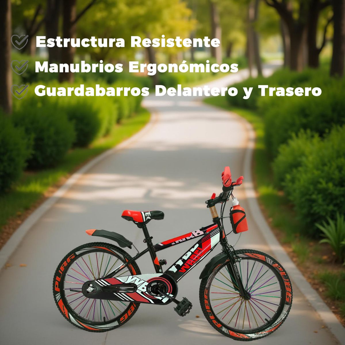 MUNDO ONLINE - Bicicleta Niño Infantil Montain Bike MTB Con Ruedas Aro 20