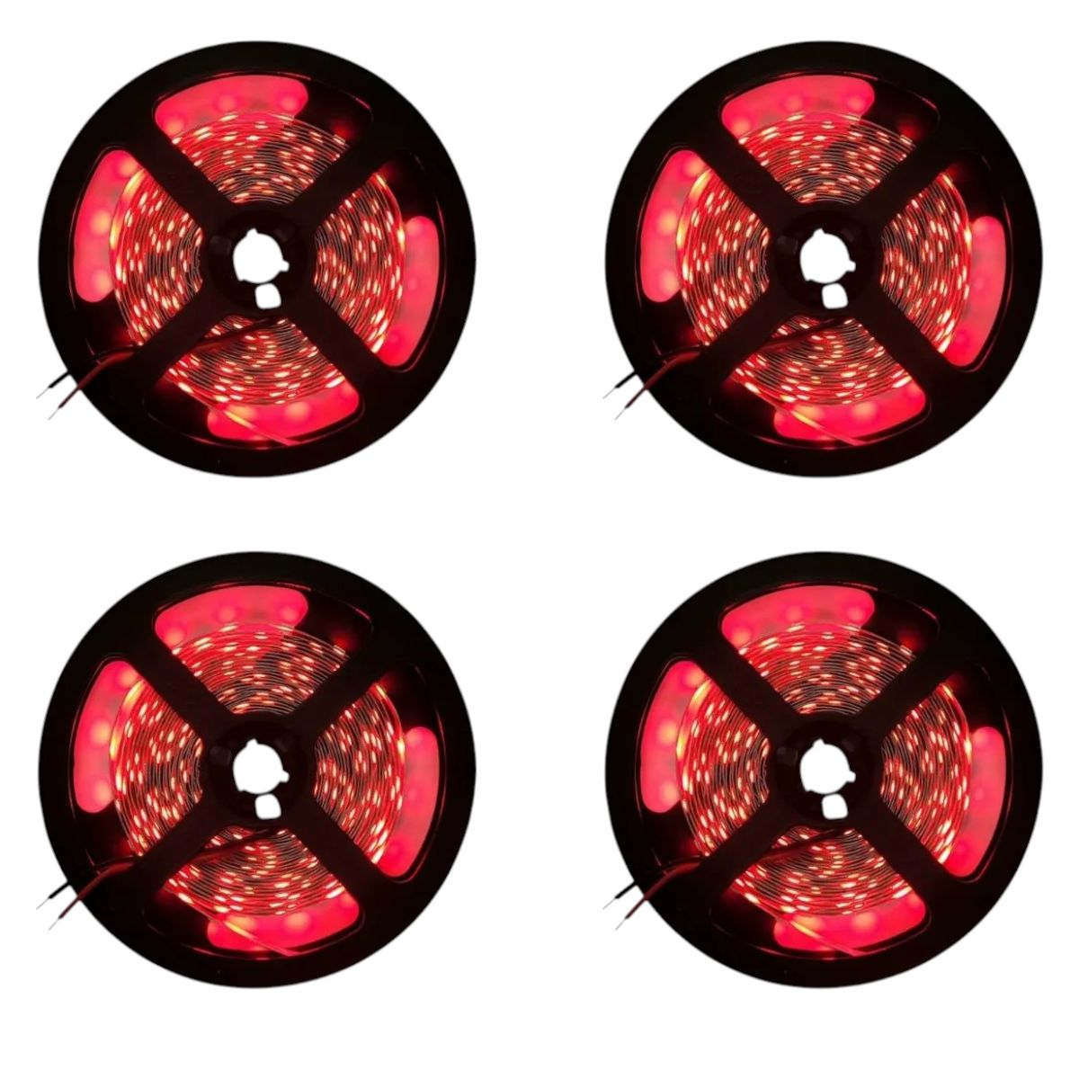 4 Cintas Led 12V 4040 7W IP20 60Led/m 5mt Rojo, marca GENERICO - Foto Principal