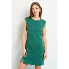 IO - Vestido Corto Mujer Verde Oliva