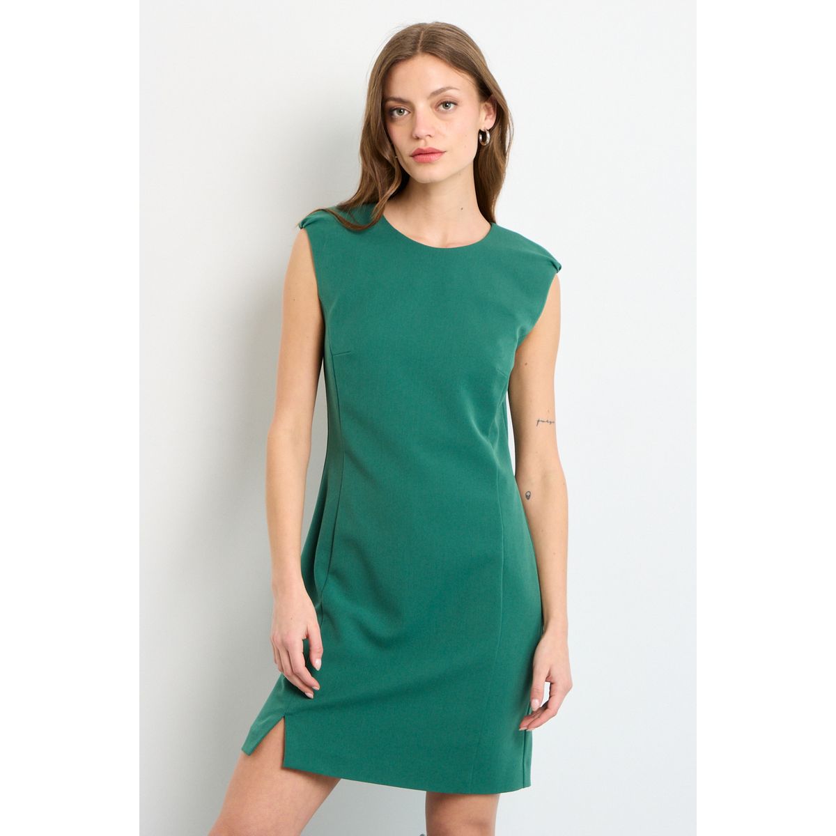 IO - Vestido Corto Mujer Verde Oliva IO