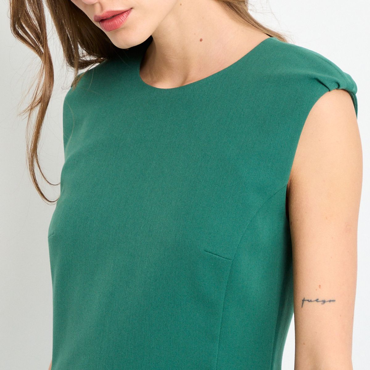 IO - Vestido Corto Mujer Verde Oliva IO