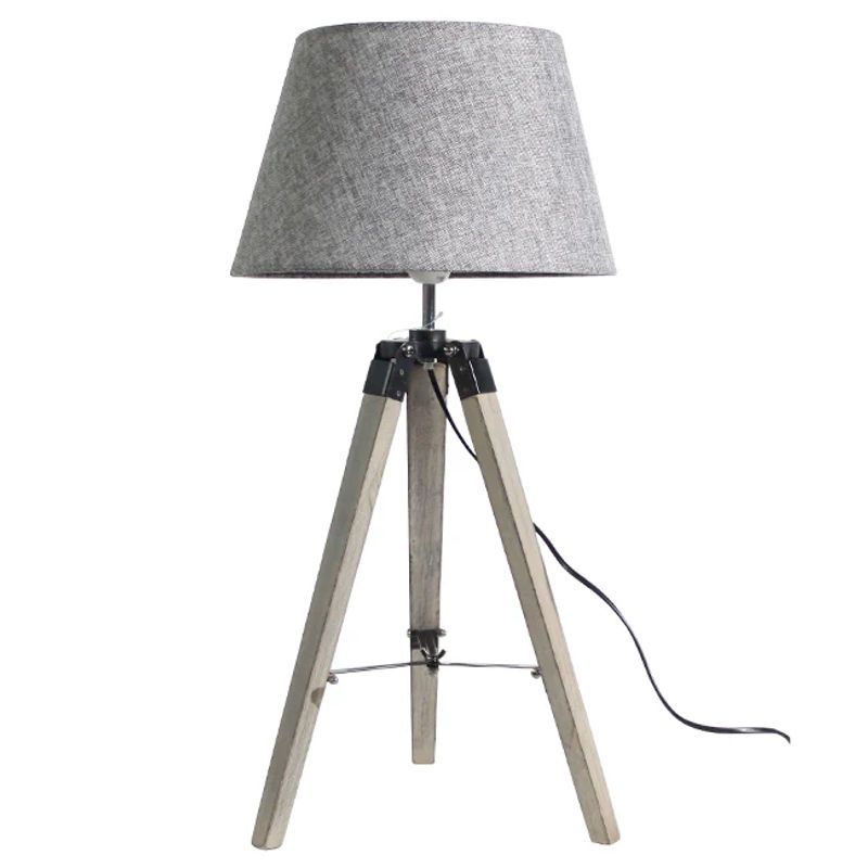 TEMPORA - Lámpara sobremesa madera gris