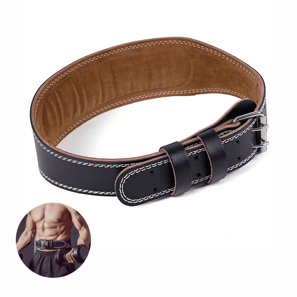 DALI - Cinturón De Levantamiento De Pesas Con Acolchado