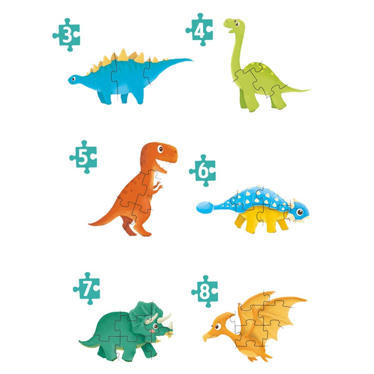 PRONOBEL - Puzzle Jumbo Extra Duras 39 Piezas Dinosaurio