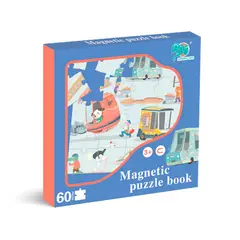 PRONOBEL - Libro Puzzle Magnético 60 Piezas Transporte