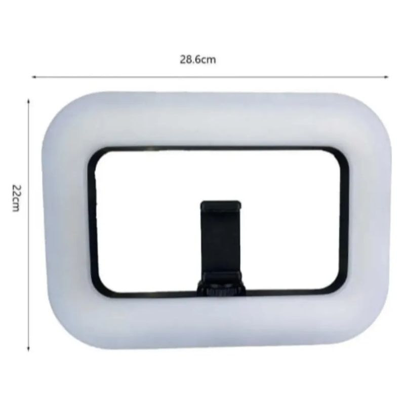 GENERICO - Equipo De Video Con Luz De Anillo Negro Blanco Frío Y Cálido