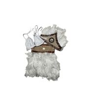 Traje Pascuense Plumas Para Niña Talla Lxl