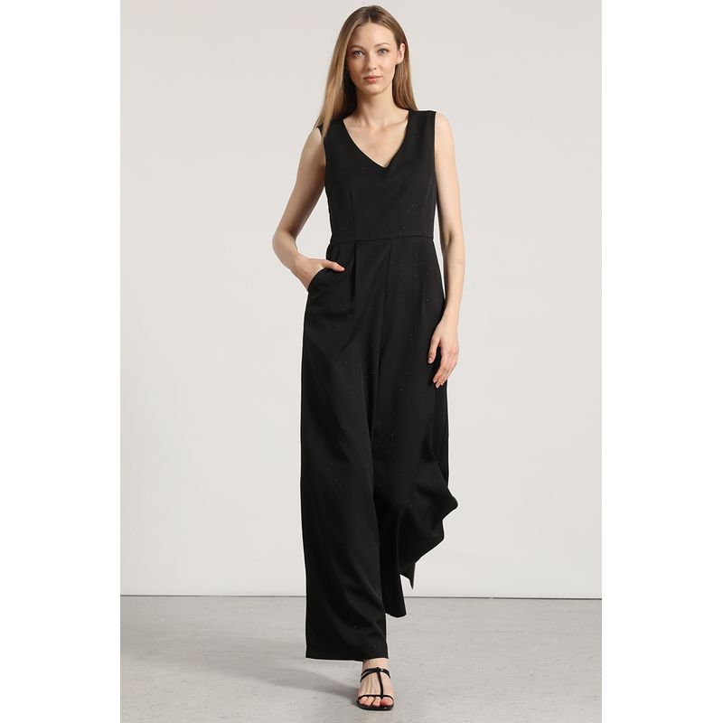 LIOLA - Enterito Palazzo strass Liola mujer negro