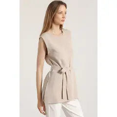 LIOLA - Tejido con lazo mujer beige