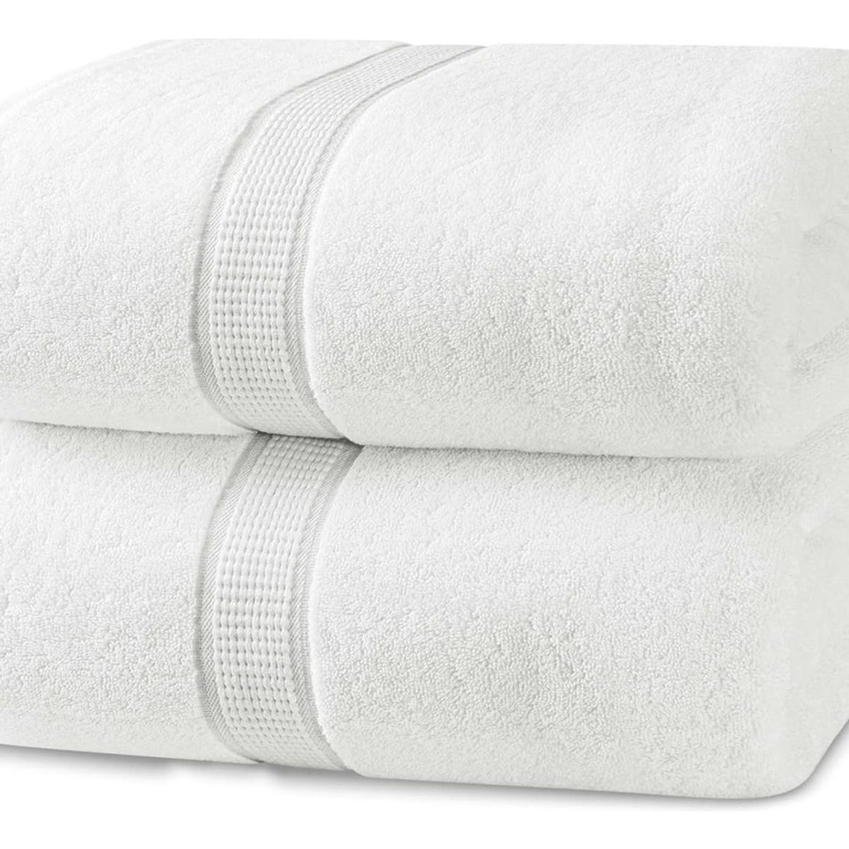AZ AURAZEUS - Set De 2 Toallas De Baño 140x70 Cm Algodon 500gr Grandes Az Blanco