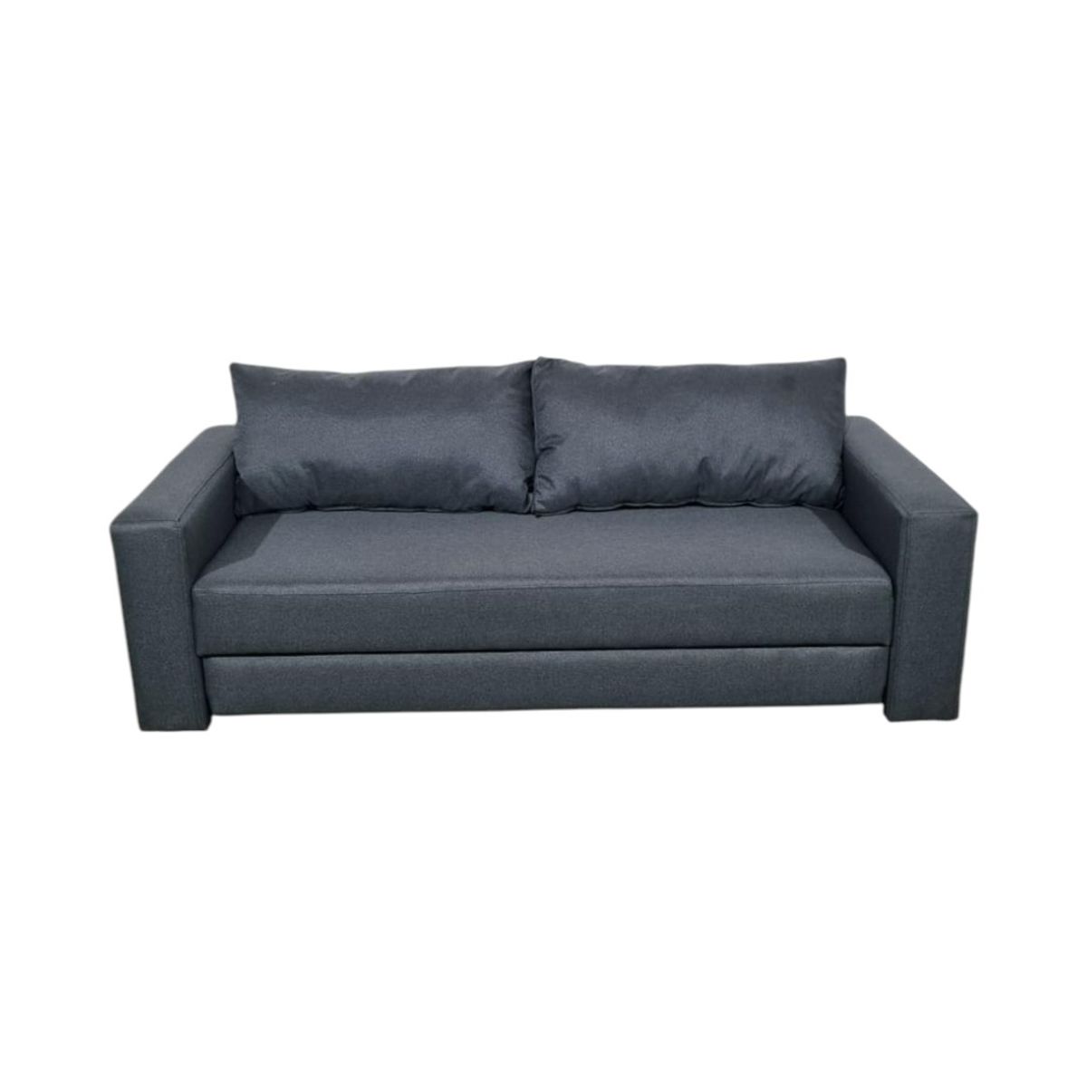 DISEÑOS VALESTRINI - SOFA CAMA LINO GRIS OSCURO