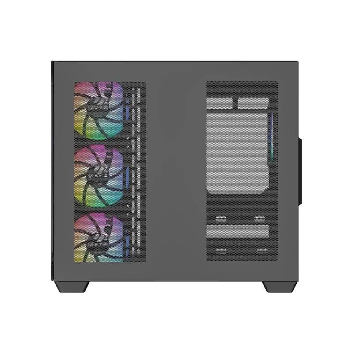 GENERICO - Gabinete Gamer XYZ Tesseract X, Vidrio Templado, 7 Fans, Negro