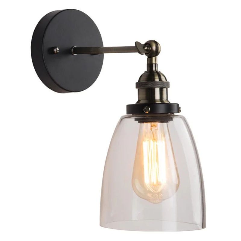 TEMPORA - Lámpara aplique vintage vidrio bronce
