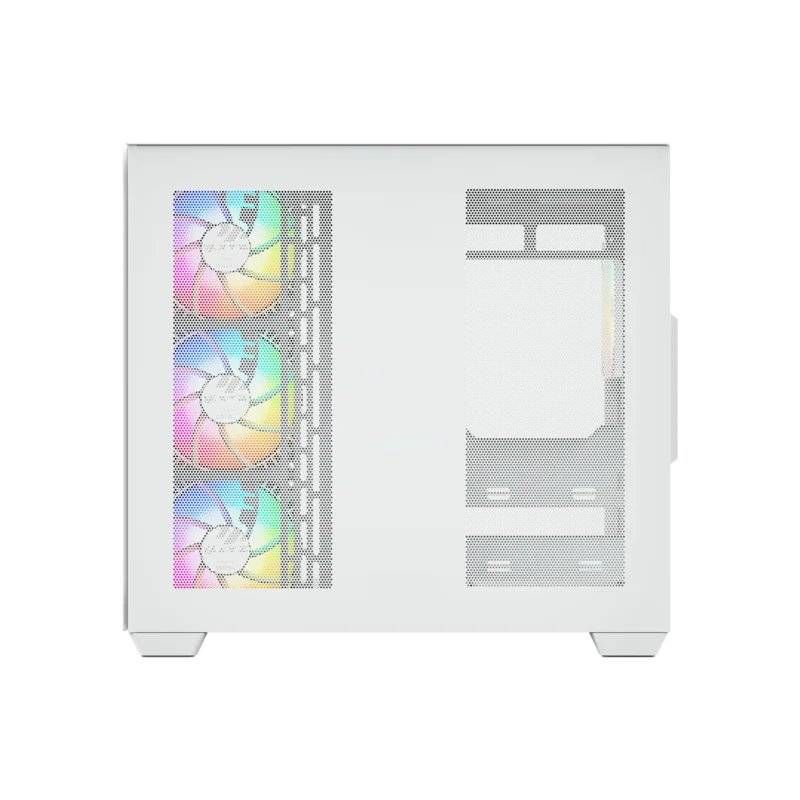 GENERICO - Gabinete Gamer XYZ Tesseract X, Doble Cámara, 7 Ventiladores, Blanco