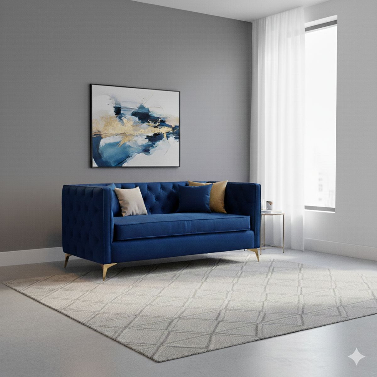 MUEBLES NATIVA - Sofa Santino 3 cuerpos