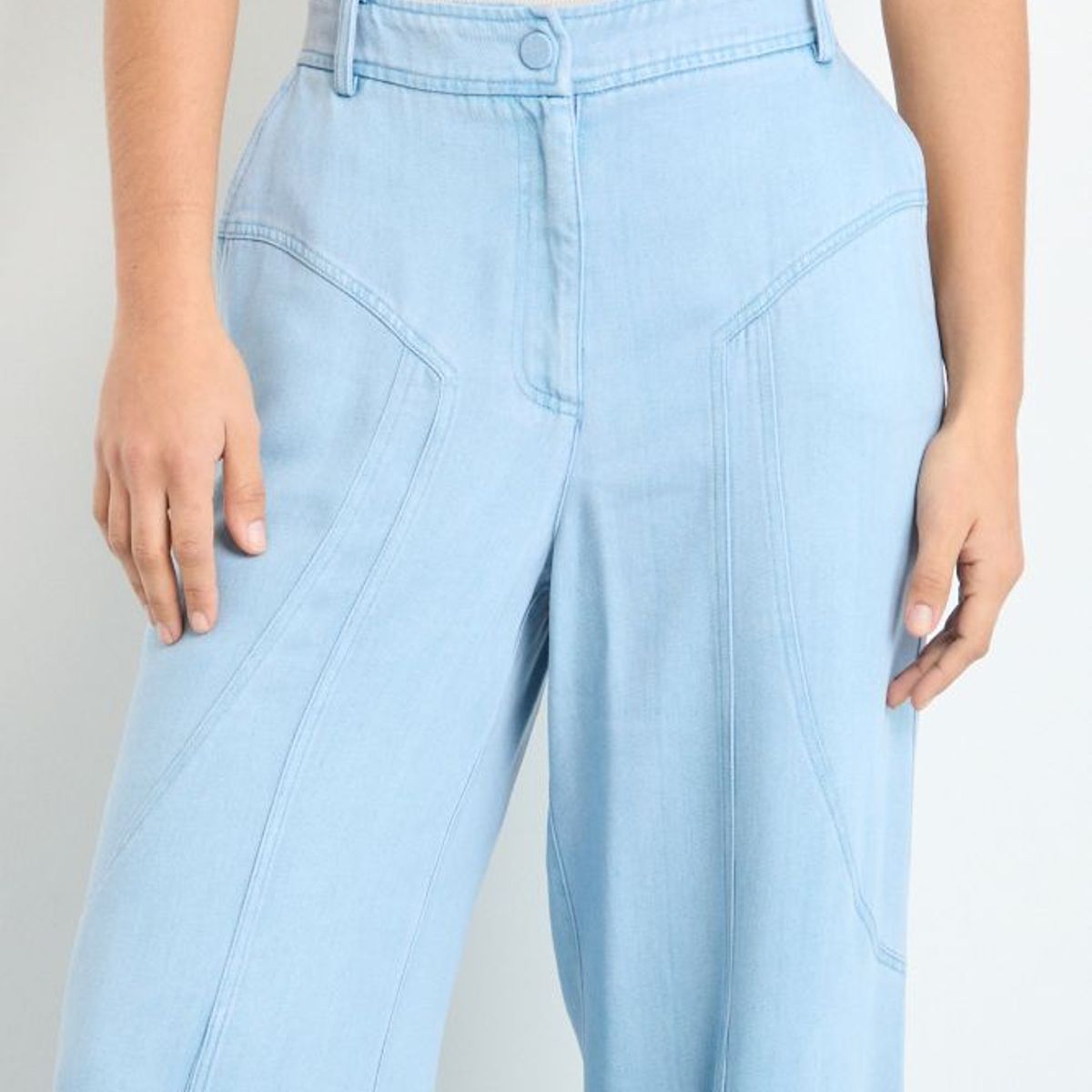 IO - Pantalon Mujer Celeste IO
