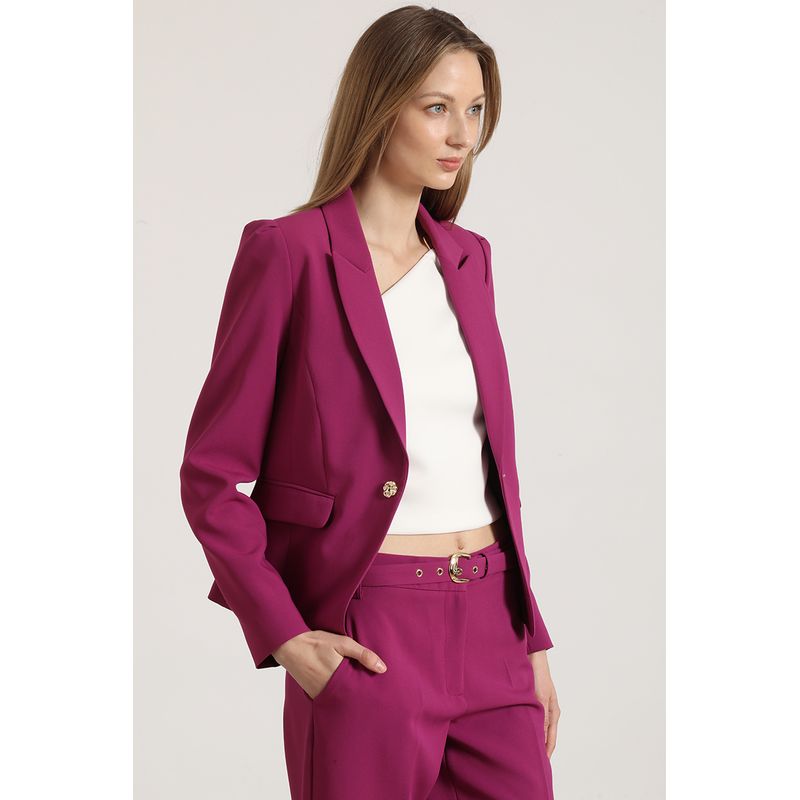 LIOLA - Blazer entallado Liola mujer ciruela