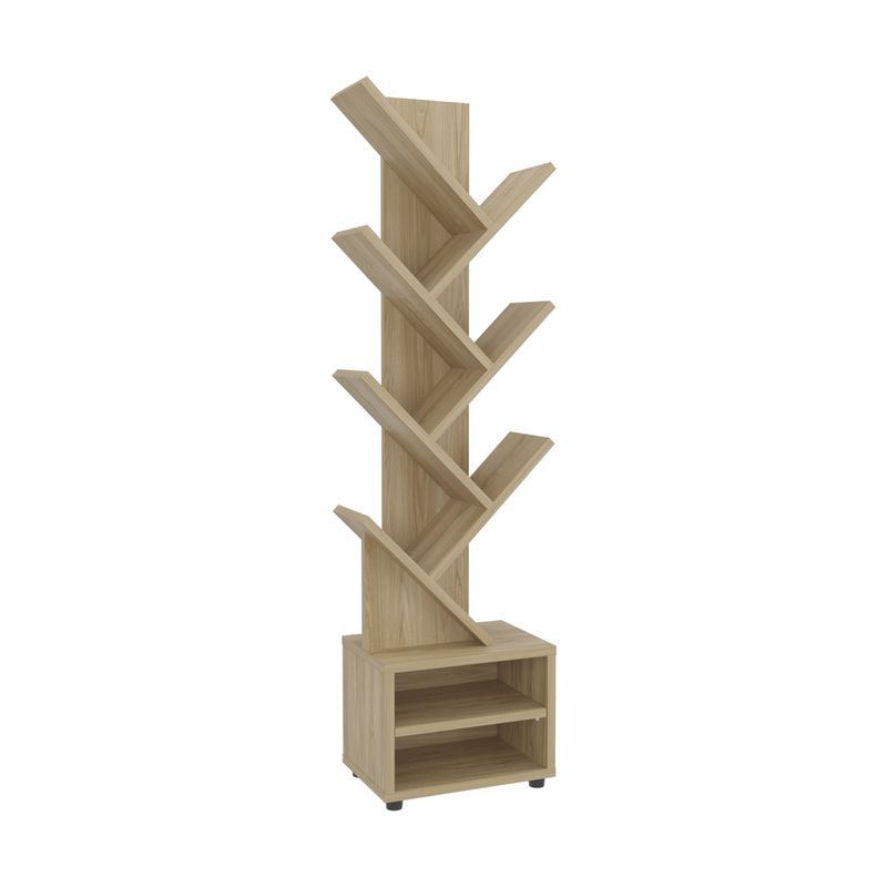 FMFURNITURE - Librero 1161X305X21 Cm Café Claro