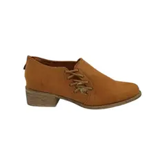 HERIEL - Zapato Camel Gamuza Mujer