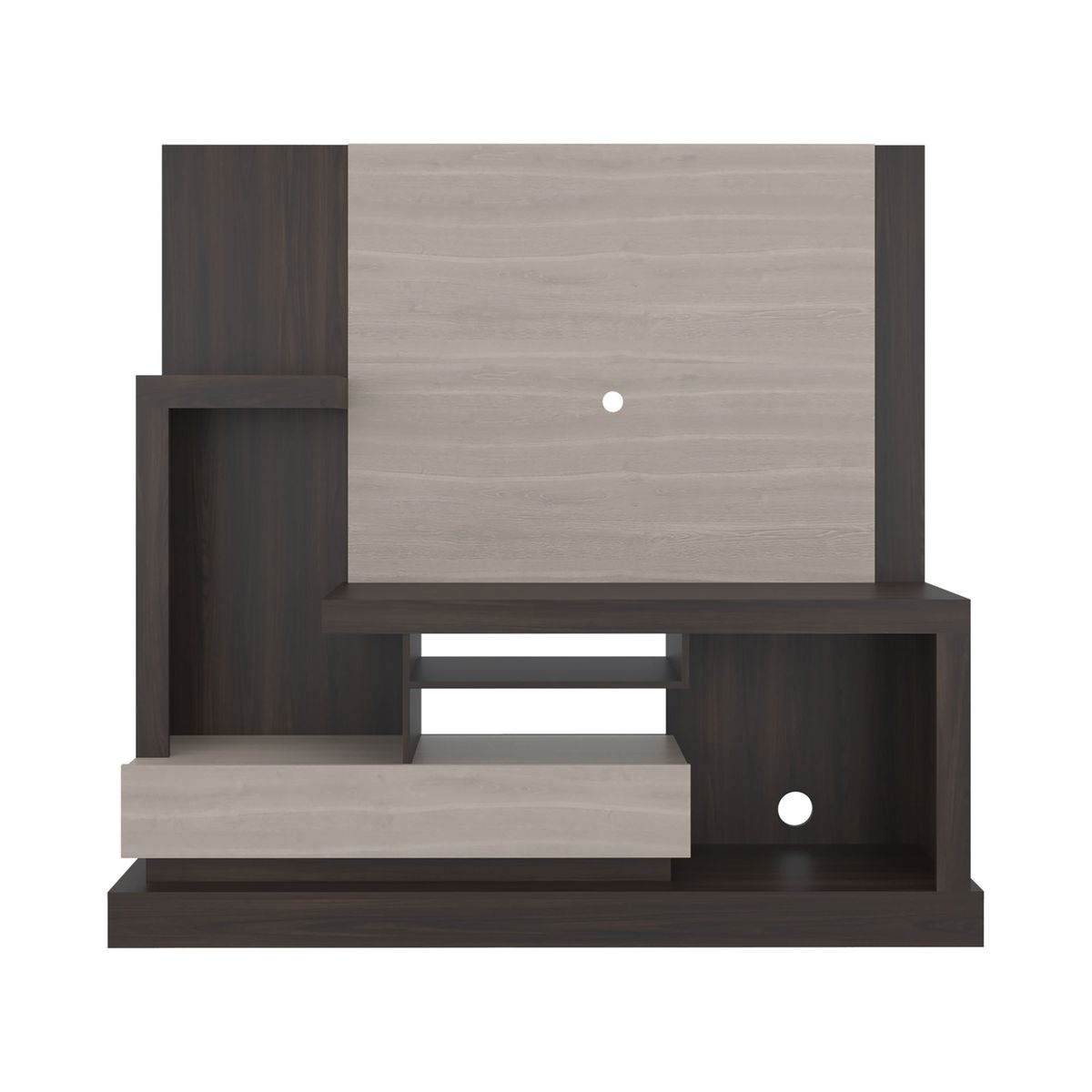 FMFURNITURE - Estante Tv 55 1 Puerta 180X1722X415 Cm Café Claro