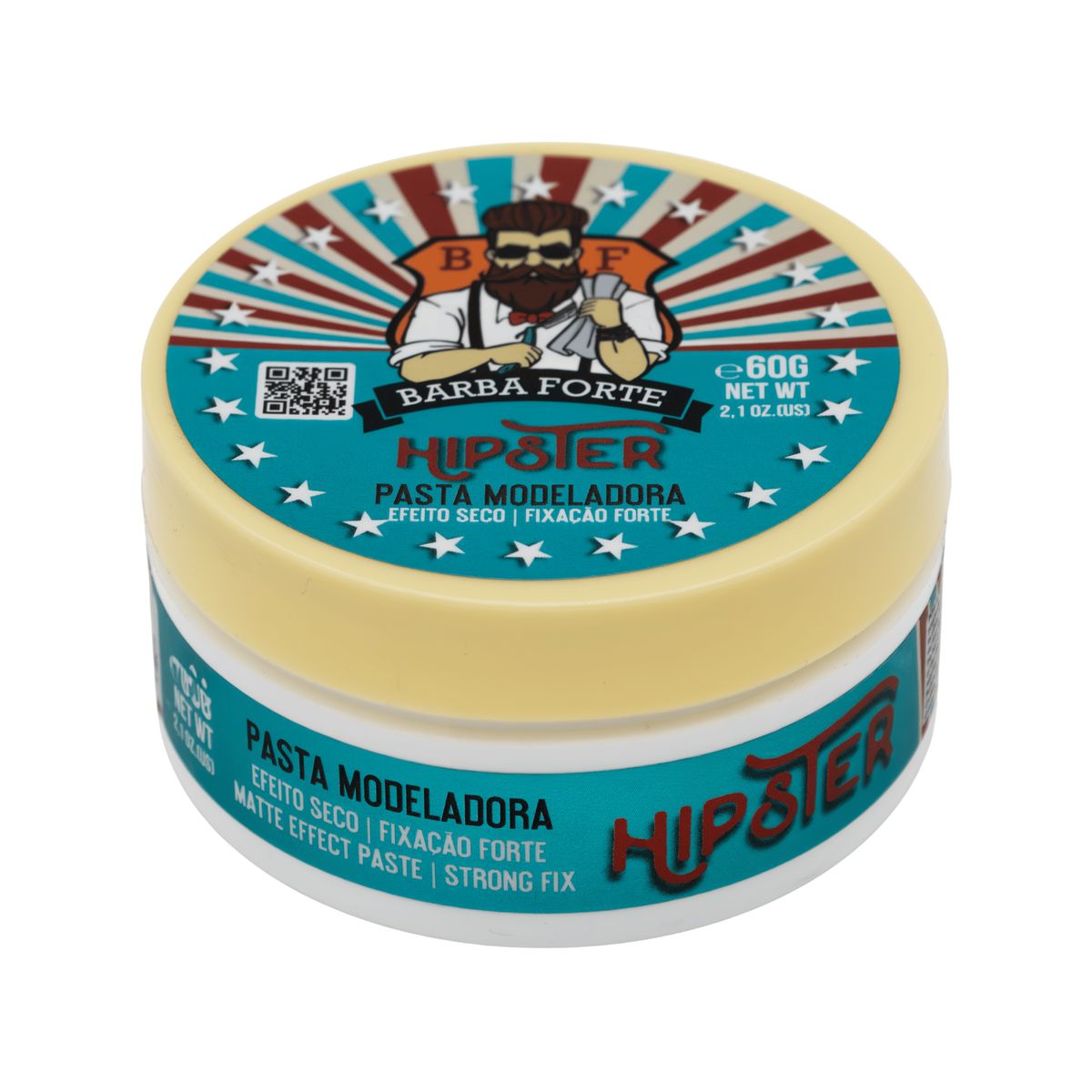BARBA FORTE - Pomada Capilar Hipster Matte Effect  Barba Forte 60 g
