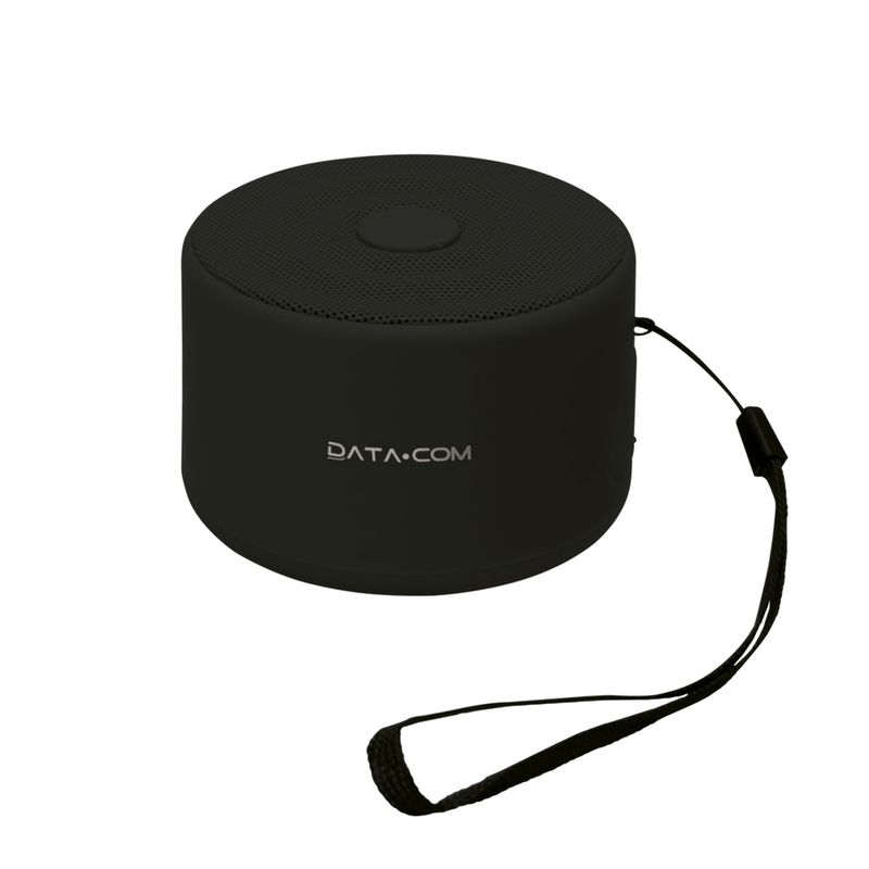 DATACOM - Parlante Redondo Mini Negro Datacom