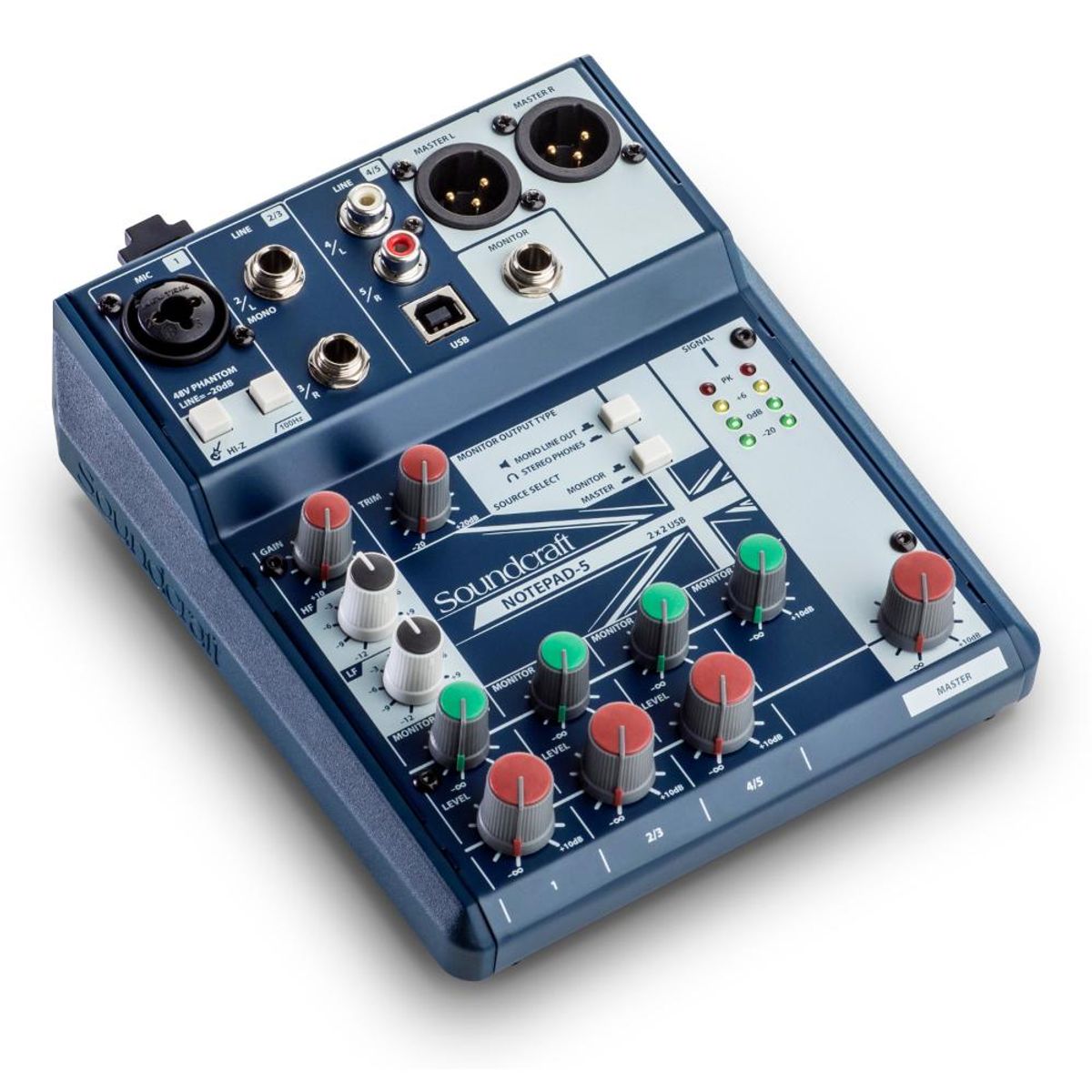 SOUNDCRAFT - Mixer Analogo Soundcraft Notepad-5 - Azul