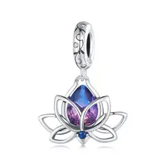 LK LUKSO - Charm Flor Morada en Plata 925