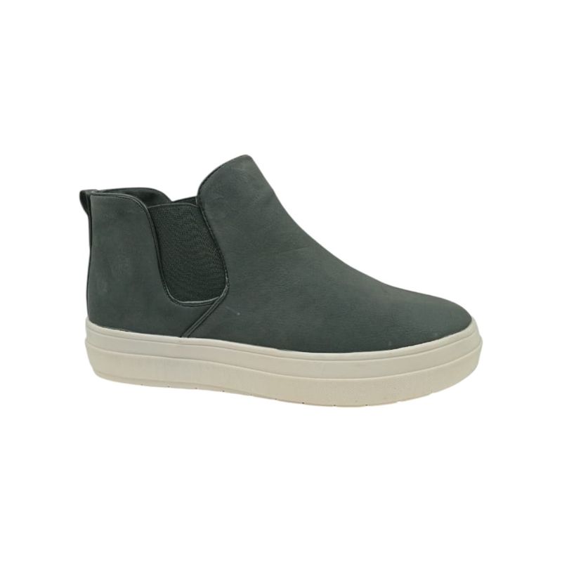 HERIEL - Zapatilla Negra Plataforma con Elastico
