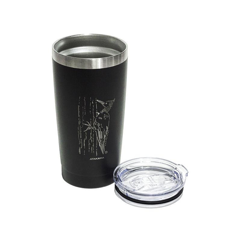 ATAKAMA OUTDOOR - Vaso Térmico 530 Ml Negra Carpintero Atakama Outdoor